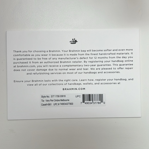 Brahmin Purple Crocodile-Embossed Shoulder Bag - Picture 7 of 7